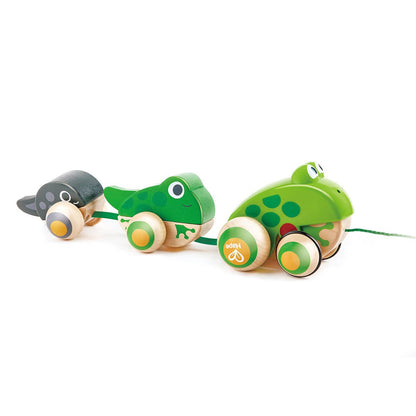 Pull-Along Frog Family