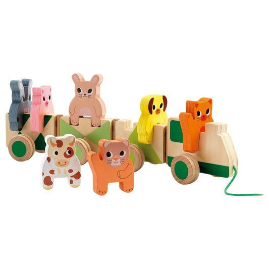 Pull-Along Toy - Farm Trainimo