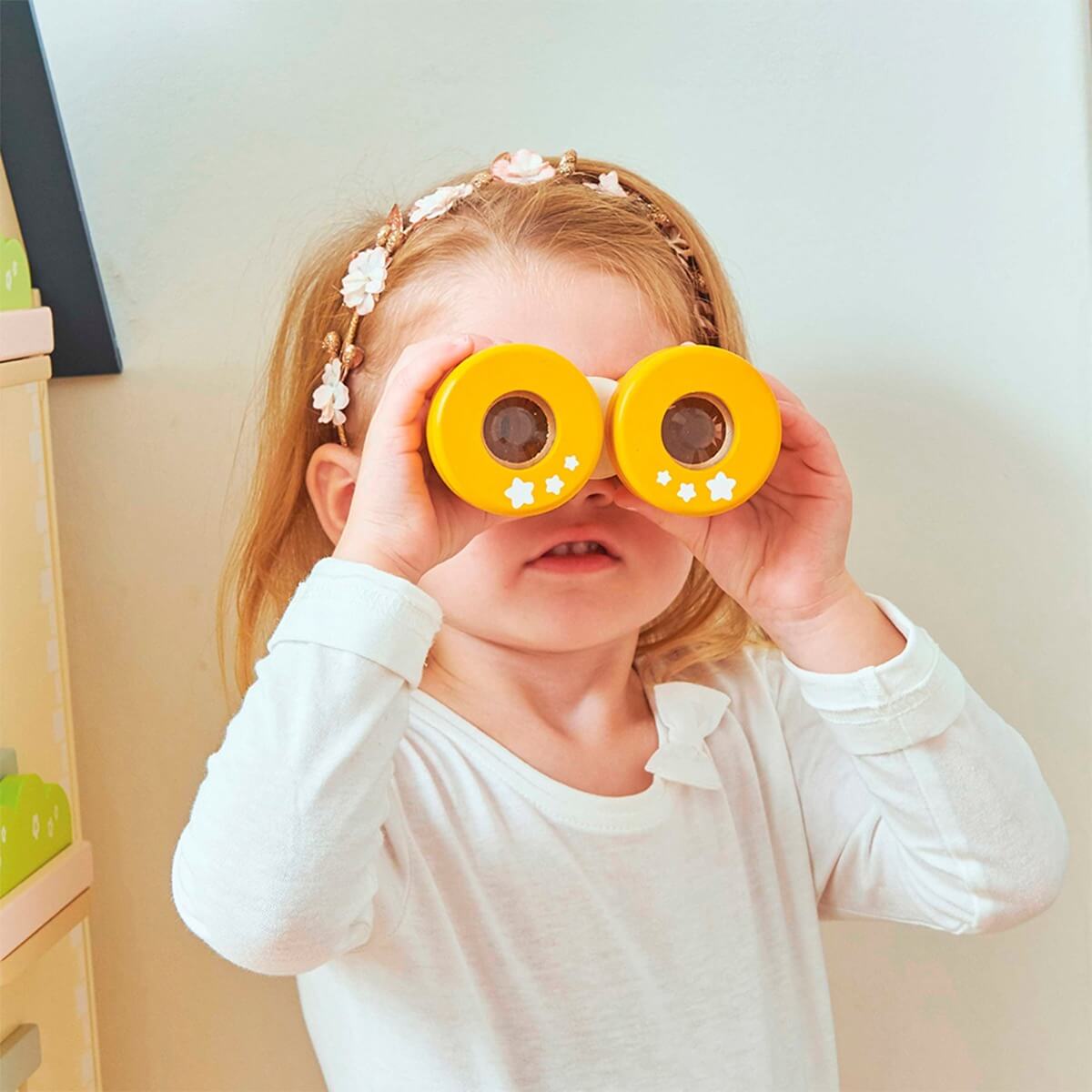Wooden Kaleidoscope Binoculars