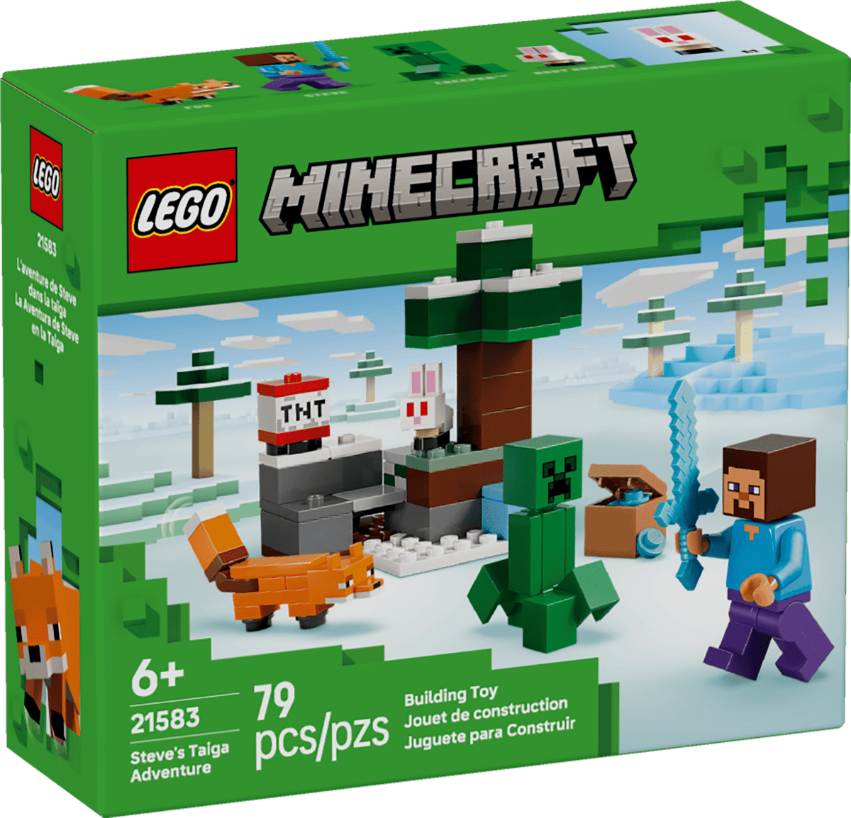 LEGO Minecraft Steve's Taiga Adventure - Building Set 6+