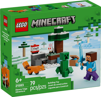 LEGO Minecraft Steve's Taiga Adventure - Building Set 6+