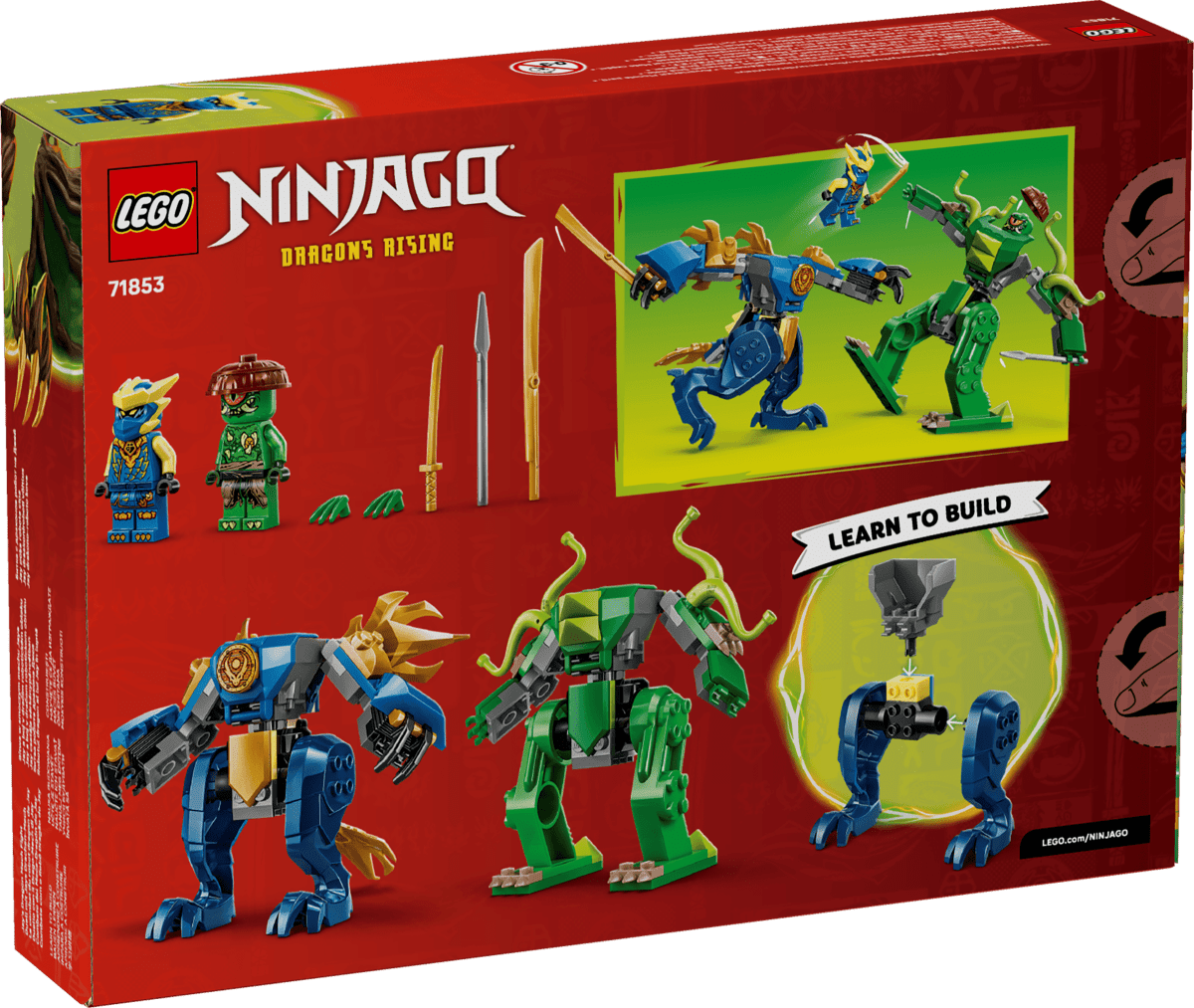 LEGO NINJAGO Jay's Dragon Robot Battle - Ninja Building Set 4+