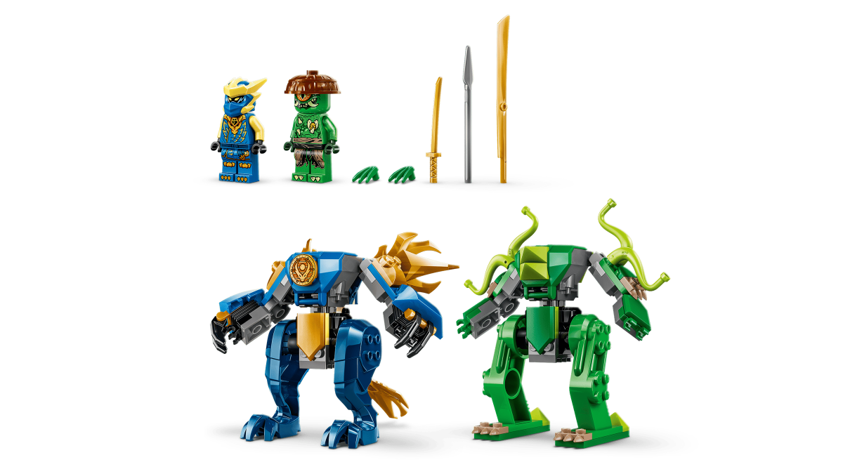 LEGO NINJAGO Jay's Dragon Robot Battle - Ninja Building Set 4+