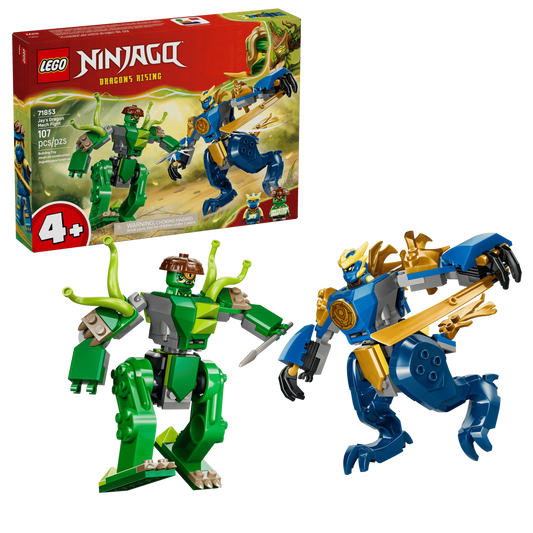 LEGO NINJAGO Jay's Dragon Robot Battle - Ninja Building Set 4+