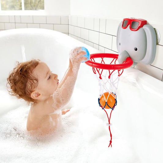 Bath Time with Basketball Elephant