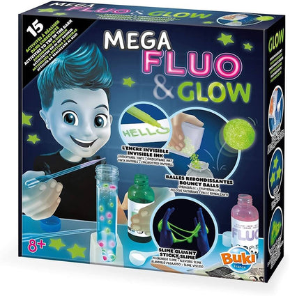 Mega Fluo & Glow - 15 Glow-in-the-Dark Creations
