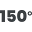 Adjustable 150° wide view