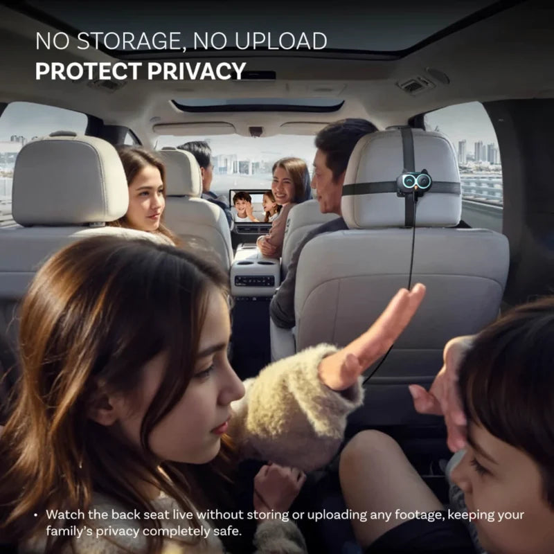 Rear Seat Camera + Wireless CarPlay Adapter