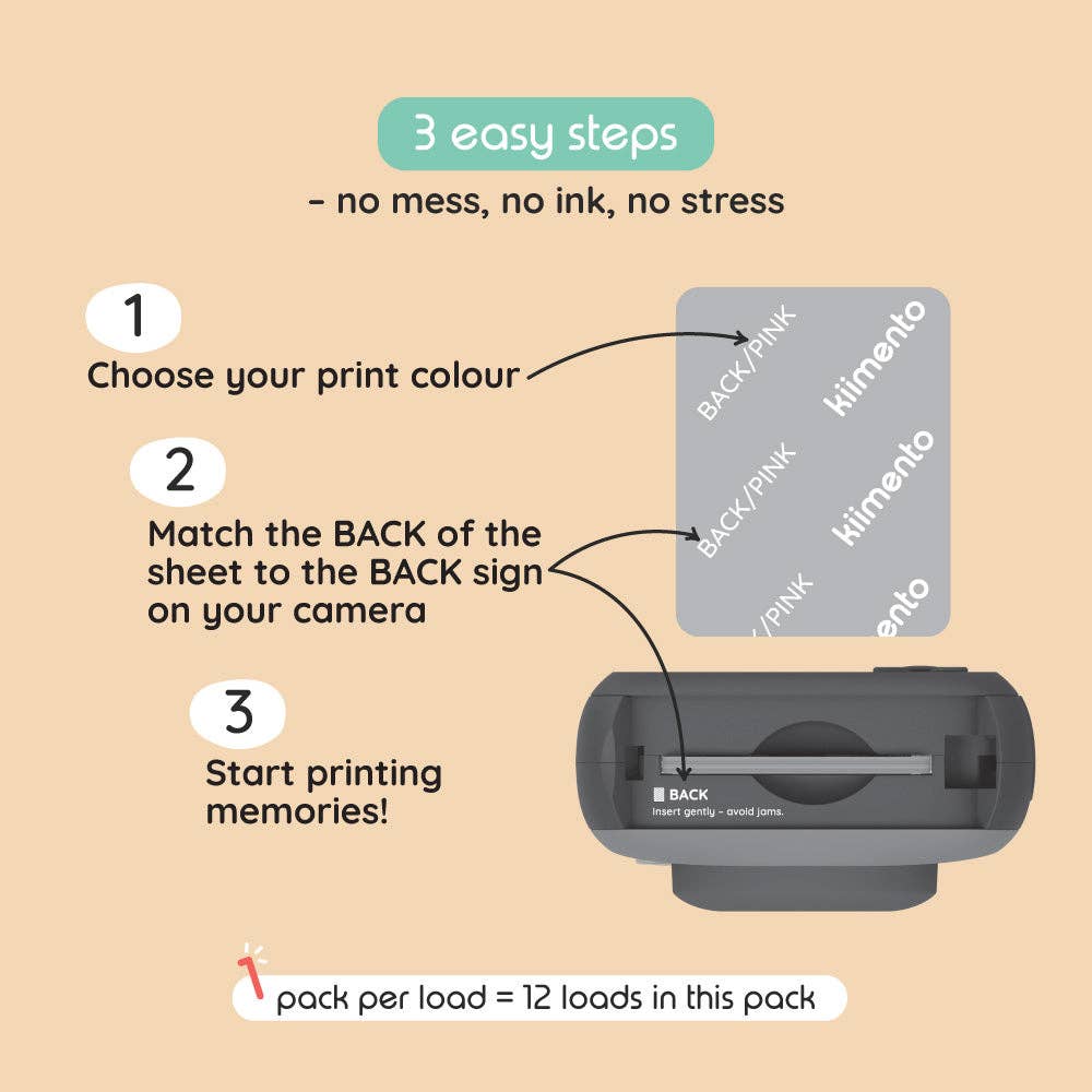 120-Print Pack for P2 Camera - Kiimento