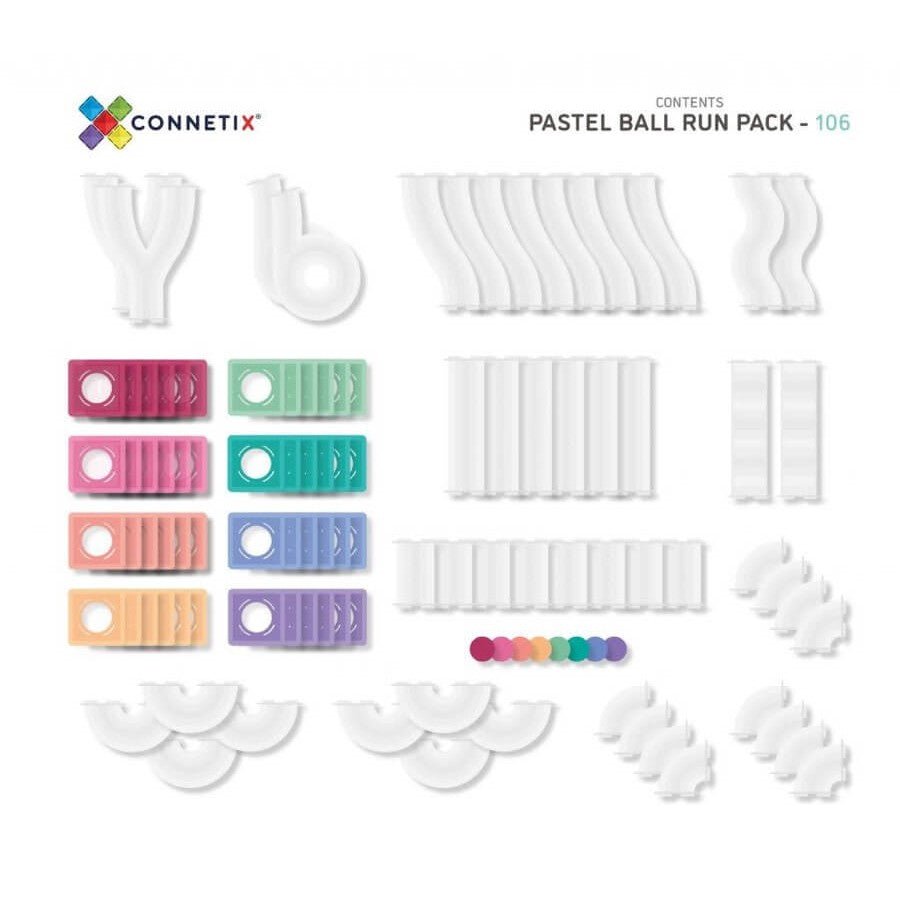 Connetix Pastel Ball Run (106 pcs)