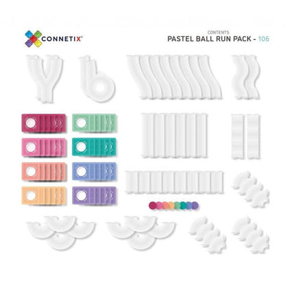 Connetix Pastel Ball Run (106 pcs)