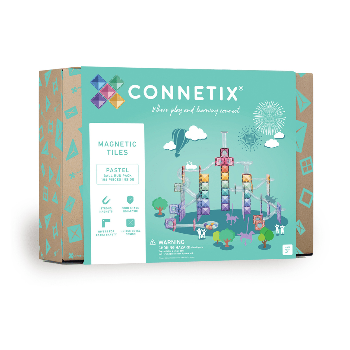 Connetix Pastel Ball Run (106 pcs)