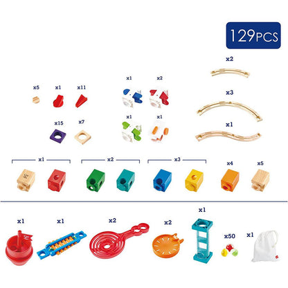 Quadrilla Super Spirals Marble Run (129 pcs)