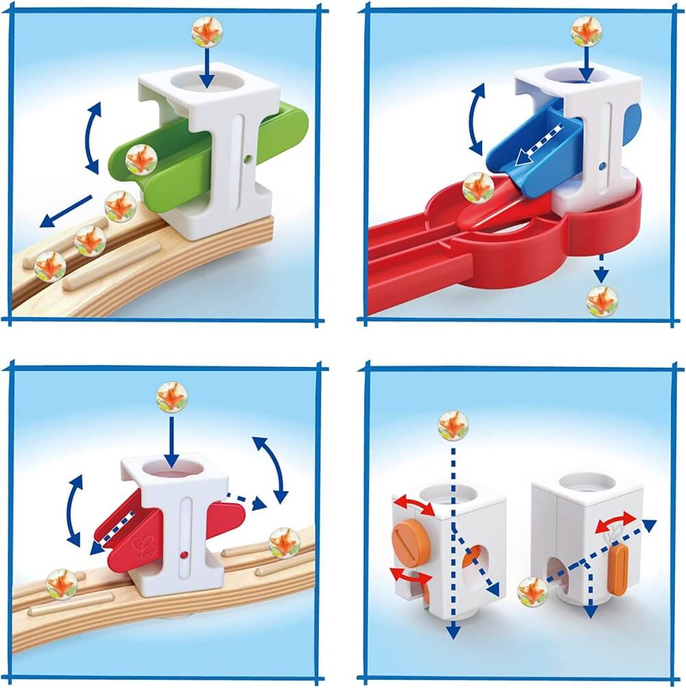 Quadrilla Super Spirals Marble Run (129 pcs)