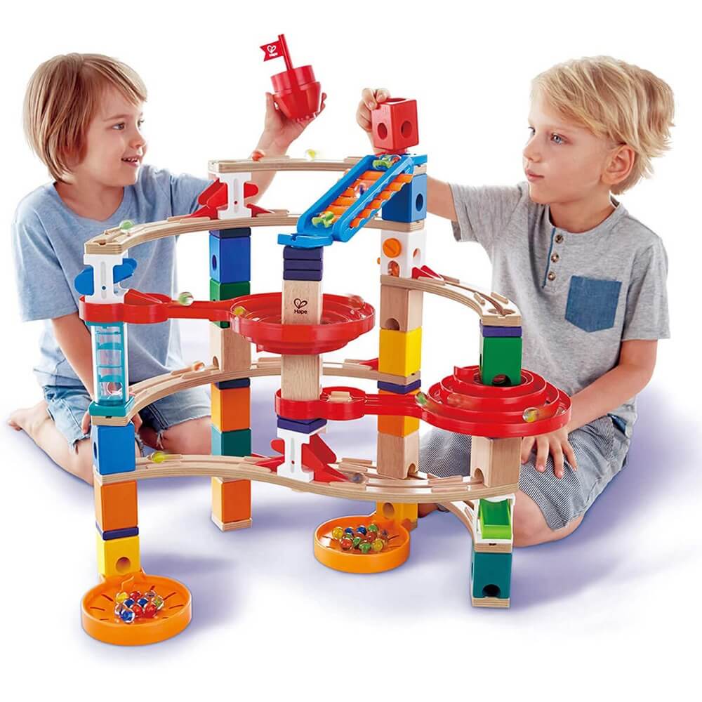 Quadrilla Super Spirals Marble Run (129 pcs)