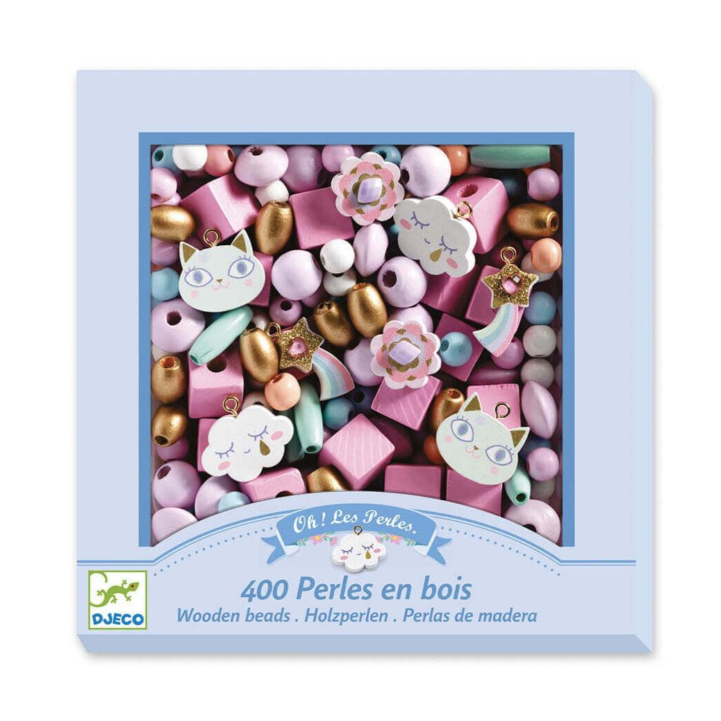 Wooden Threading Beads - Rainbow (400 pcs)