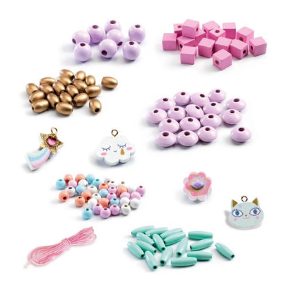 Wooden Threading Beads - Rainbow (400 pcs)