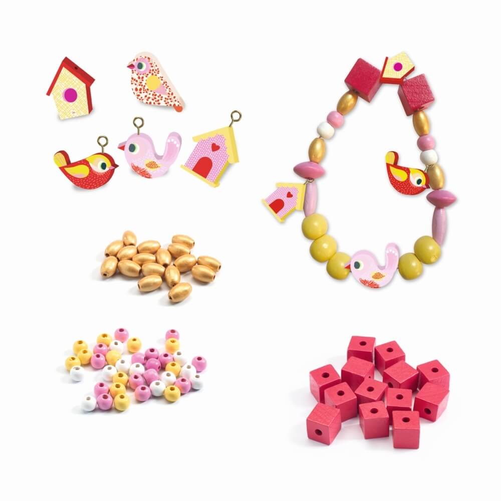 Wooden Beads - Birds (450 pcs)