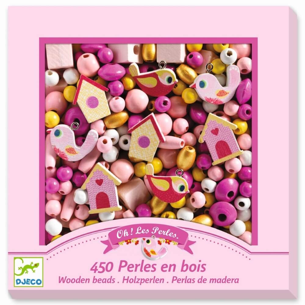 Wooden Beads - Birds (450 pcs)