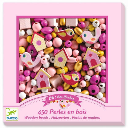 Wooden Beads - Birds (450 pcs)