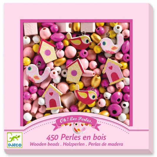 Wooden Beads - Birds (450 pcs)