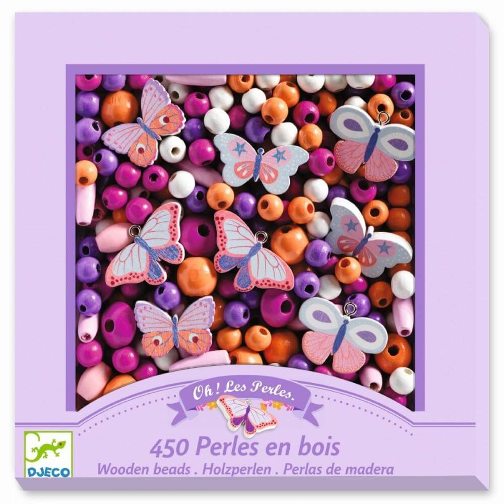 Wooden Beads - Butterflies (450 pcs)