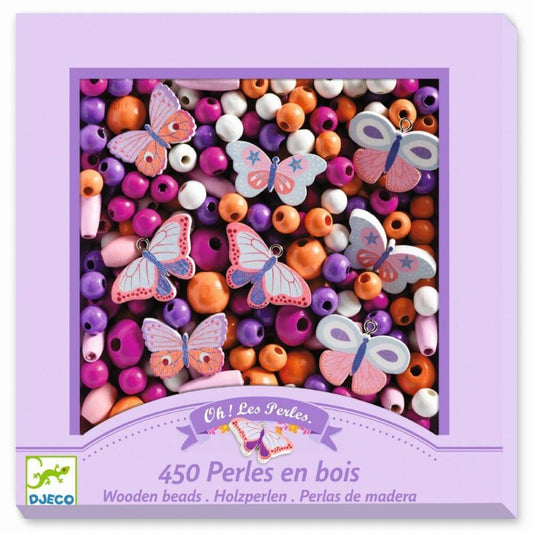 Wooden Beads - Butterflies (450 pcs)