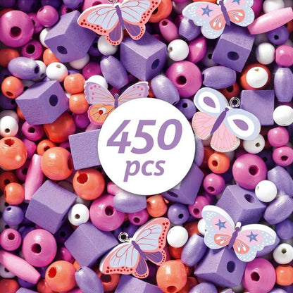Wooden Beads - Butterflies (450 pcs)