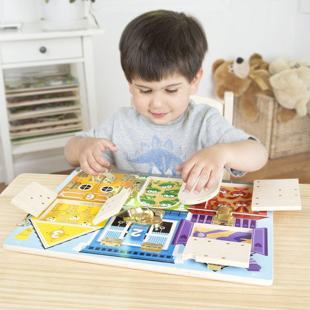 Board with Lockable Doors