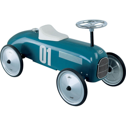 Vintage Ride-On Car - Petrol Blue