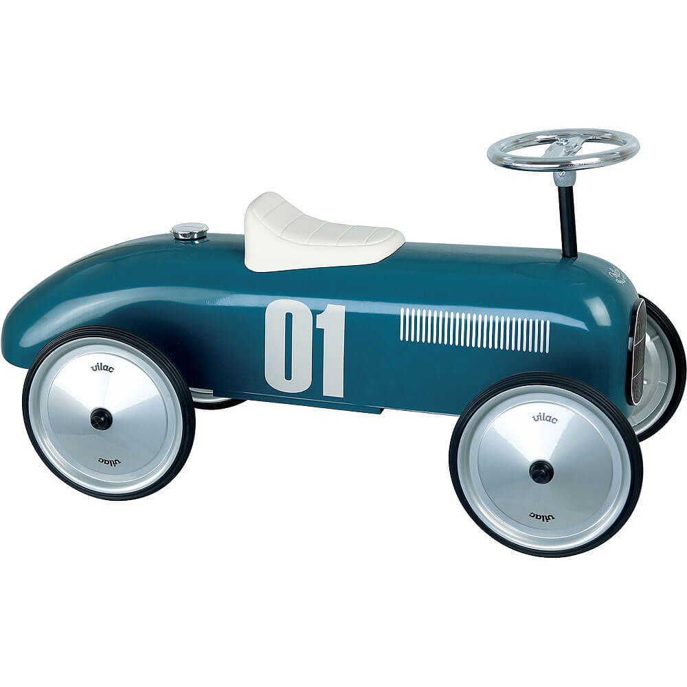 Vintage Ride-On Car - Petrol Blue
