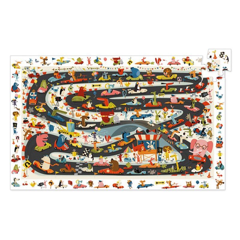 Observation Puzzle - Car Rally (54 pcs)