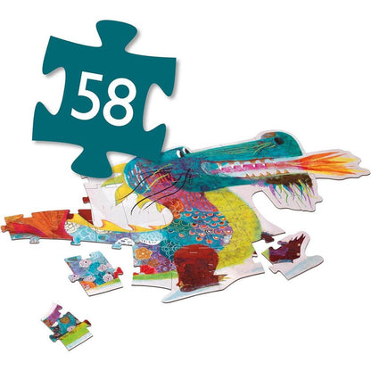 Giant Puzzle - Leon the Dragon (58 pcs)