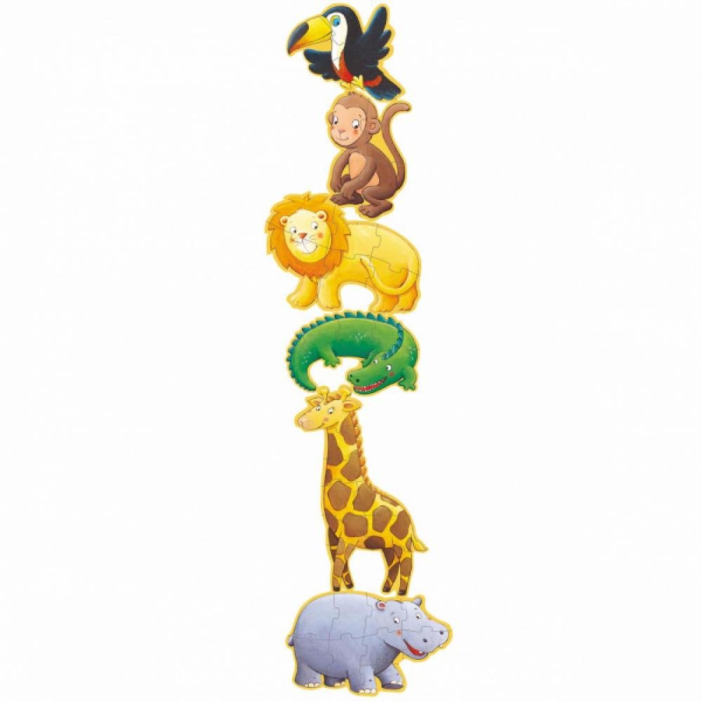 Giant Puzzle - Marmoset and Friends (4, 6, 9 pcs)