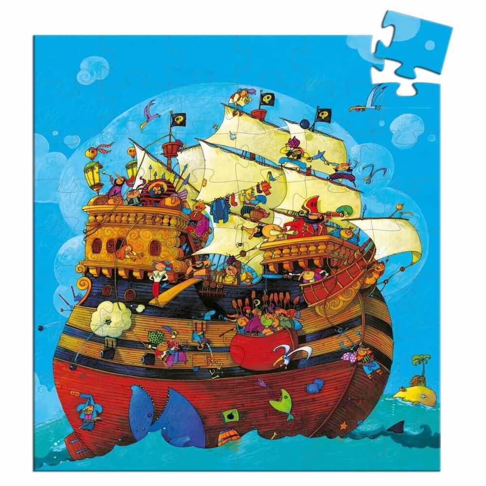 Silhouette Puzzle - Redbeard's Pirate Ship (54 pcs)