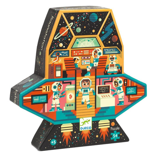 Silhouette Puzzle - Space Station (54 pcs)