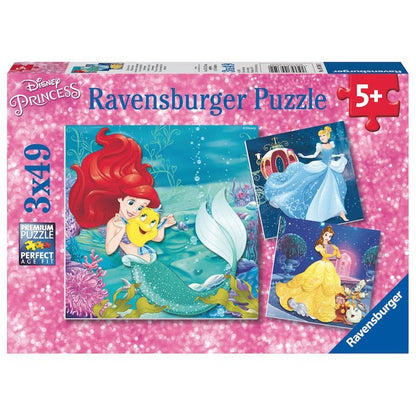 Disney Puzzles - Princess Adventure (3 x 49 pcs)