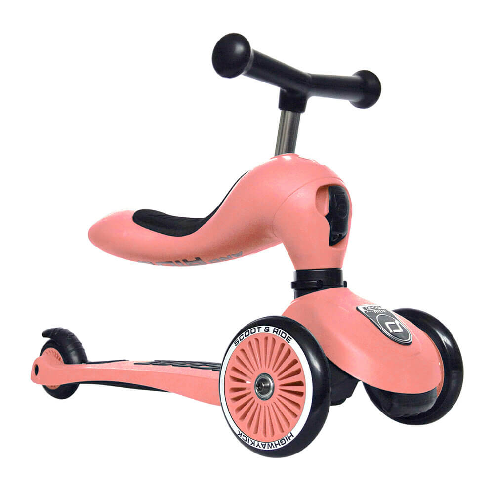 2-in-1 Highwaykick 1 Scooter - Peach