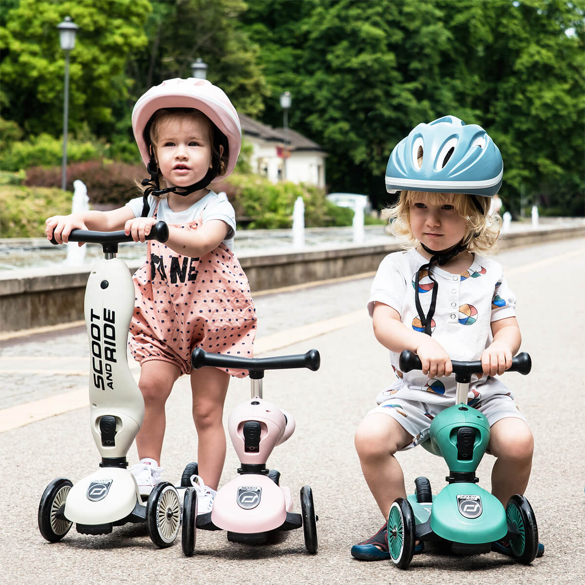 2-in-1 Highwaykick 1 Scooter - Forest Green