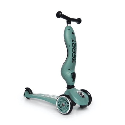2-in-1 Highwaykick 1 Scooter - Forest Green