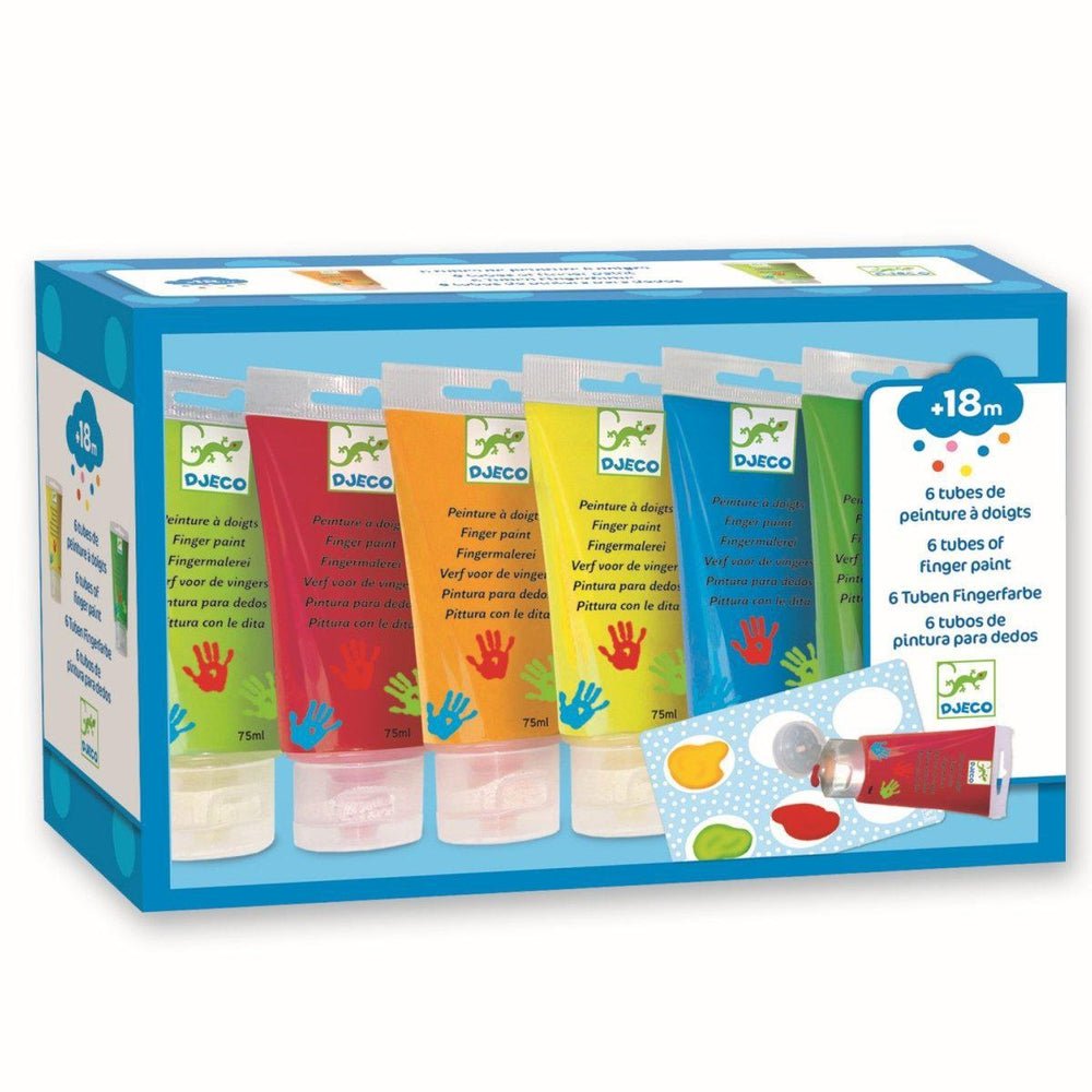 6 Finger Paint Tubes