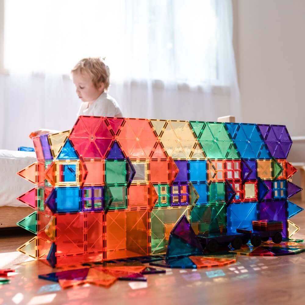 Magnetic Building Tiles - Mega Pack (212 pcs)