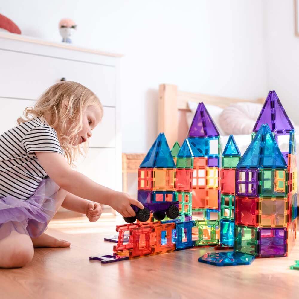Magnetic Building Tiles - Mega Pack (212 pcs)