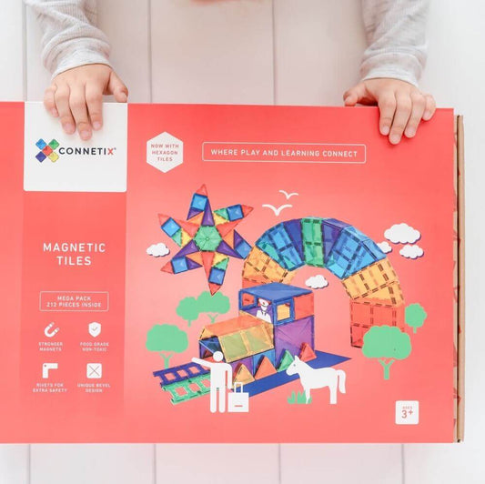 Magnetic Building Tiles - Mega Pack (212 pcs)