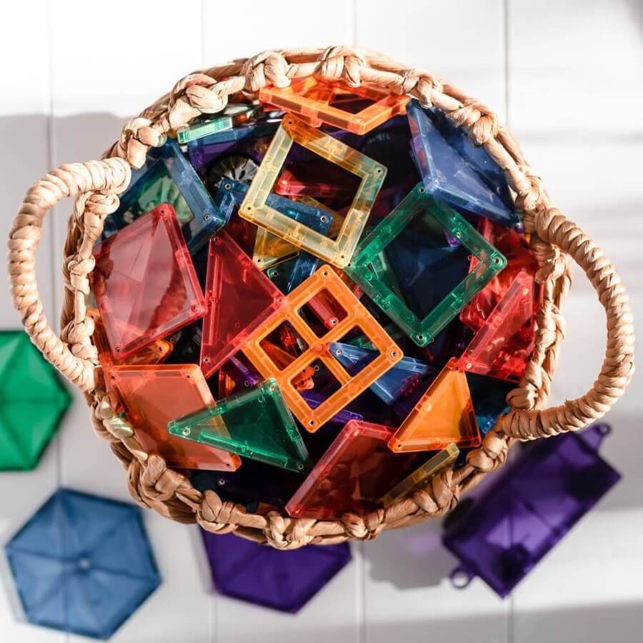 Magnetic Building Tiles - Mega Pack (212 pcs)