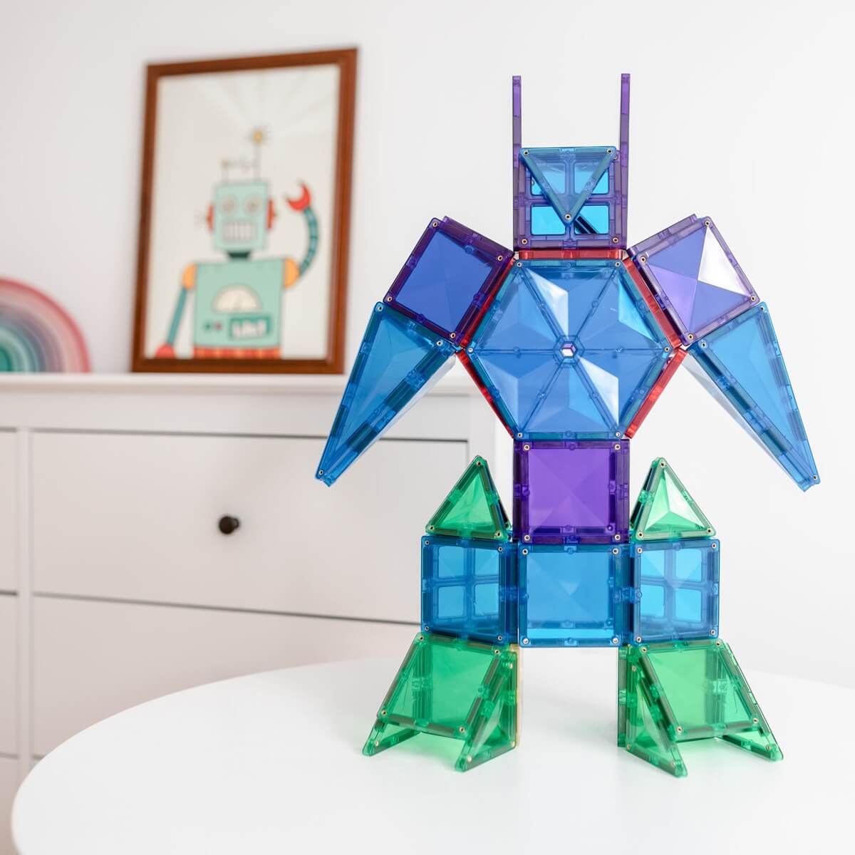 Magnetic Building Tiles - Mega Pack (212 pcs)