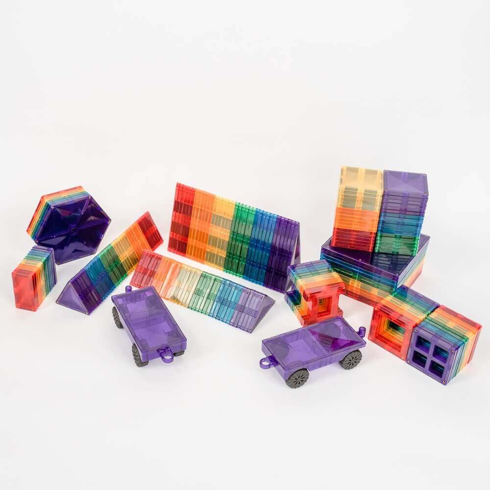 Magnetic Building Tiles - Mega Pack (212 pcs)