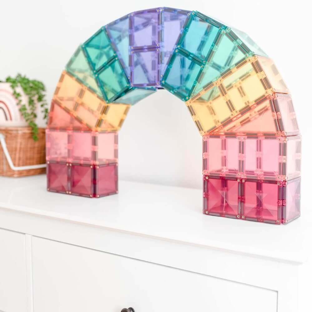 Connetix Magnetic Tiles - Pastel Mega Pack (202 pcs)