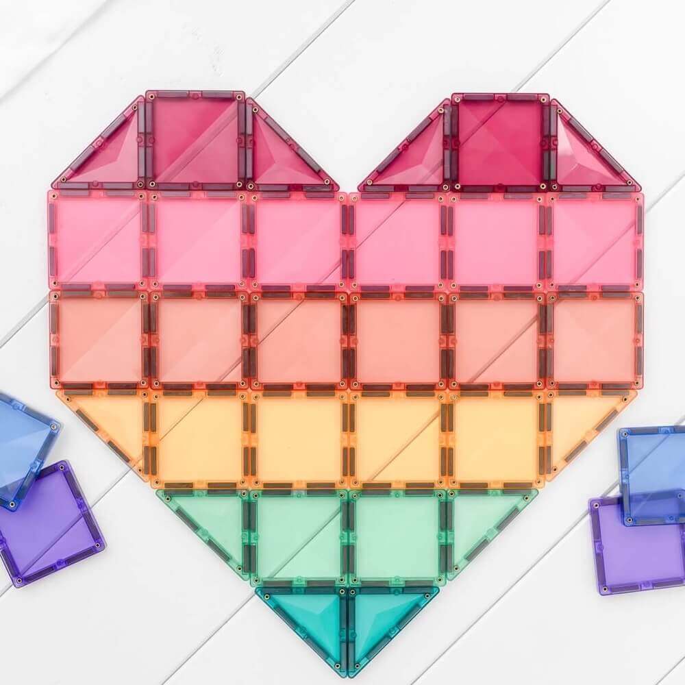 Connetix Magnetic Tiles - Pastel Mega Pack (202 pcs)