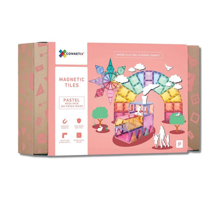 Connetix Magnetic Tiles - Pastel Mega Pack (202 pcs)